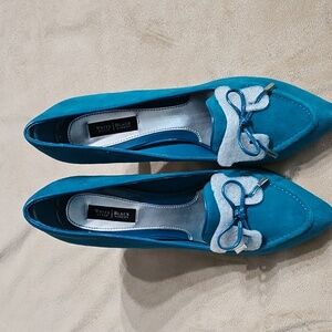 Women’s White House Black Market Maddison Lotus Suede Pumps Size 10M